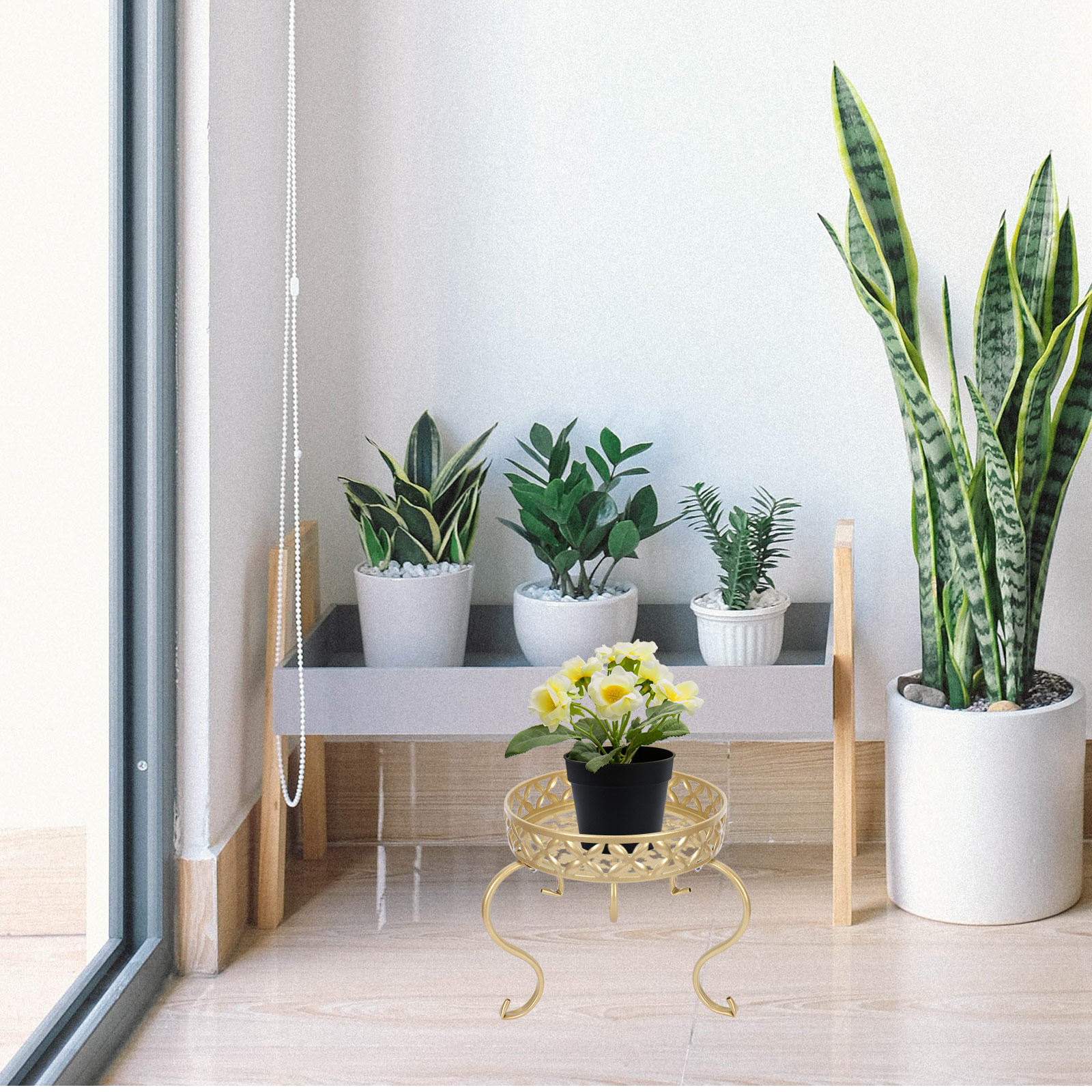 Bonsai Garden Display Stands - Soporte de Hierro para Plantas, Mesa