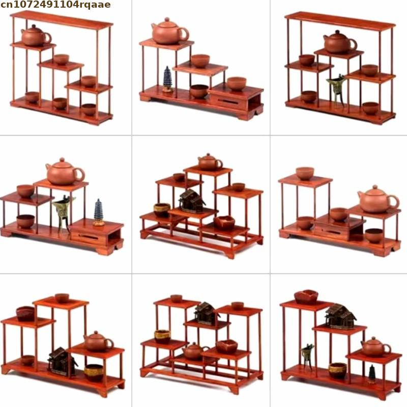 Bonsai Garden Display Stands - Soporte para maceta de madera para