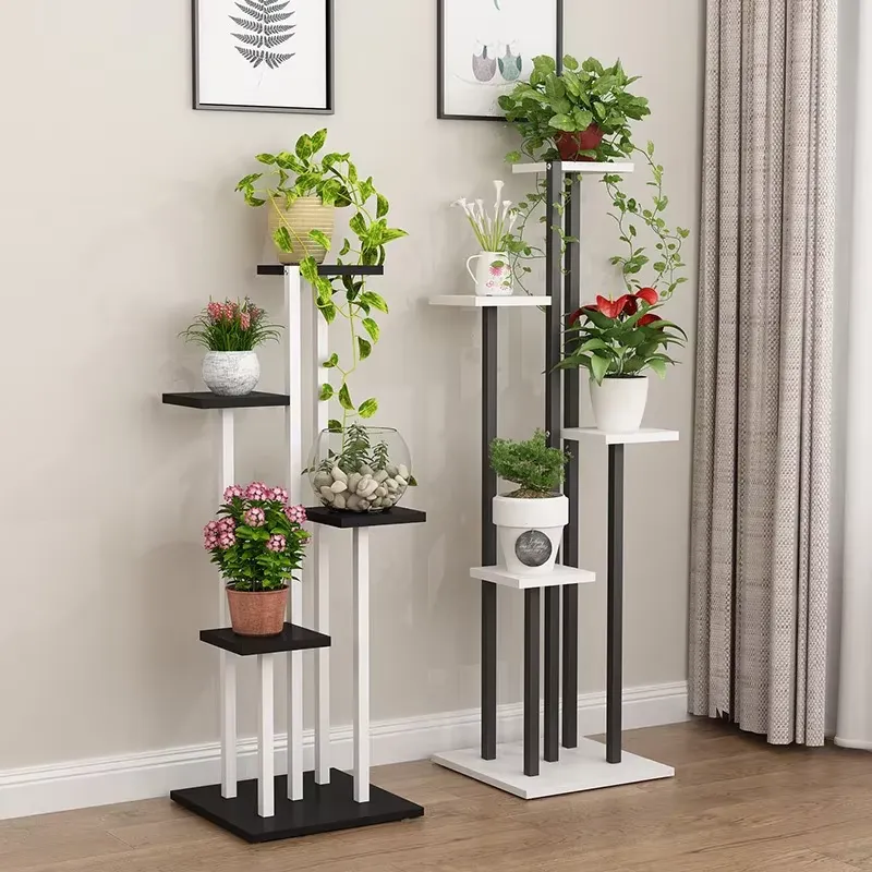 Bonsai Garden Display Stands - Estante de Flores de Múltiples Niveles,