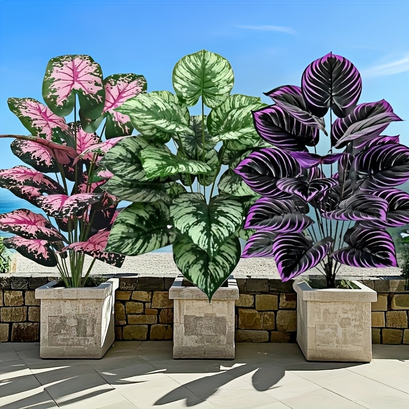 Bonsai Garden For Home - Juego de plantas verdes artificiales grandes