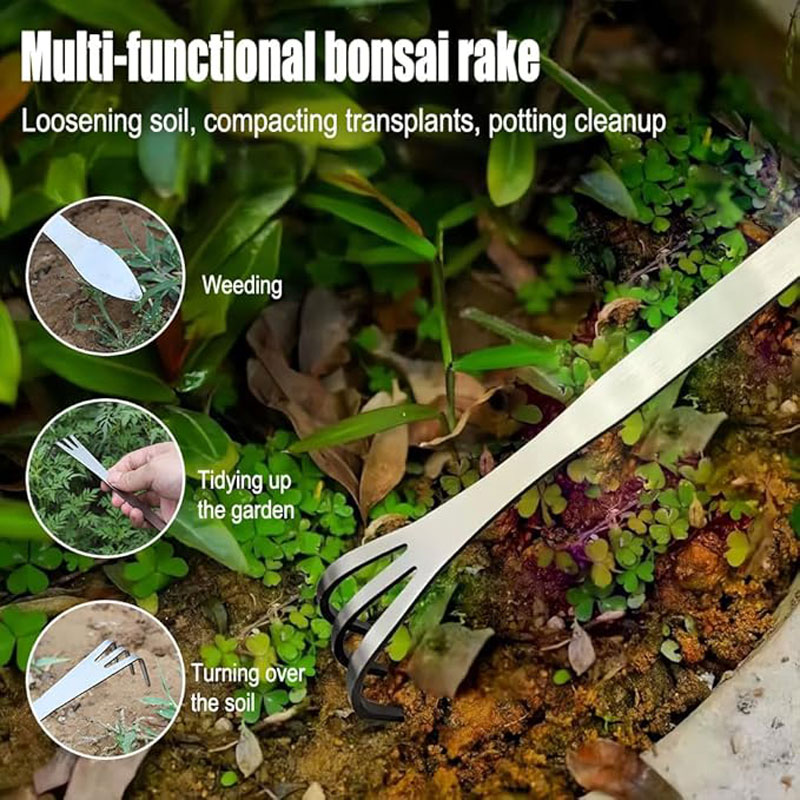 Rastrillo de raíces de acero i - Bonsai Garden Pot reseña y precio