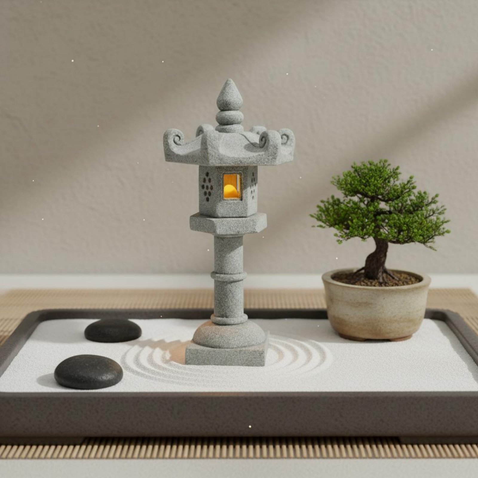 Farol de Piedra en Miniatura c - Bonsai Garden Usa reseña y precio