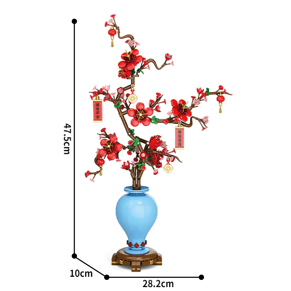 Ramo de flores creativo de ciu - Bonsai Garden Lego reseña y precio
