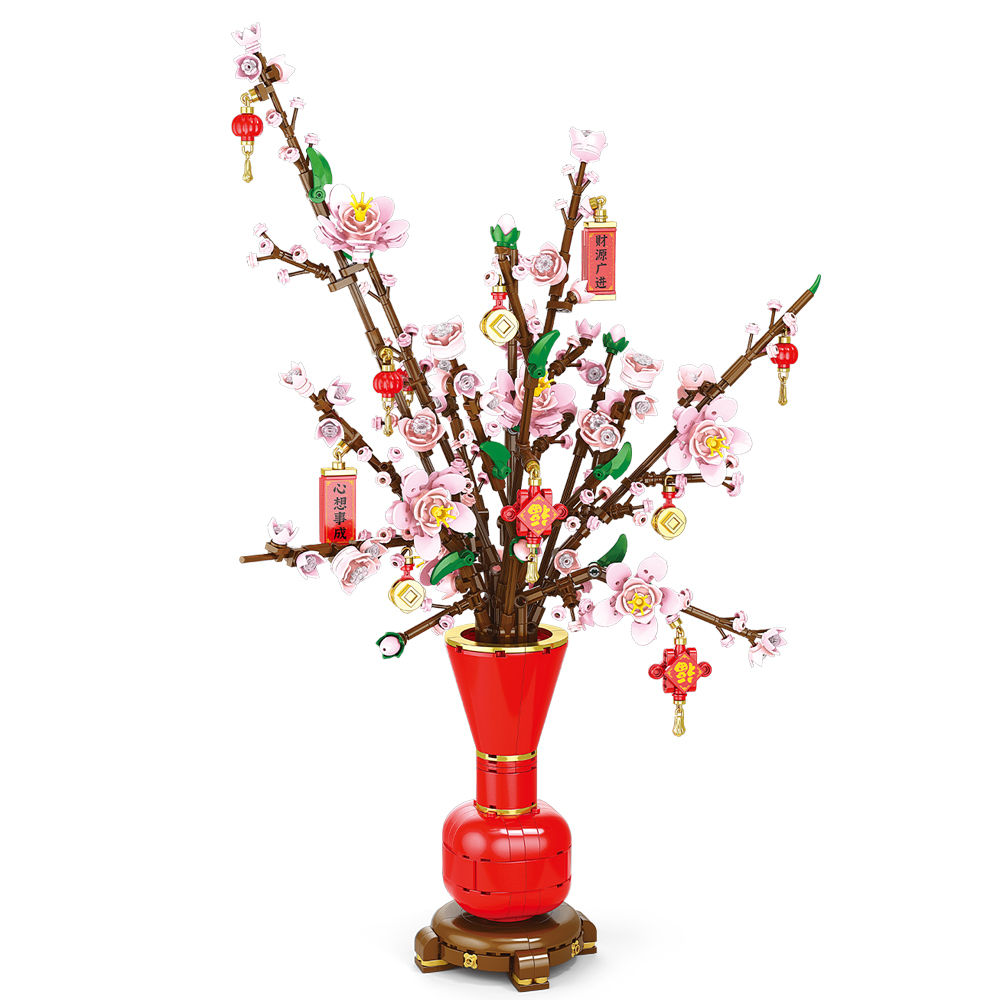 Ramo de flores creativo de ciu - Bonsai Garden Lego reseña y precio