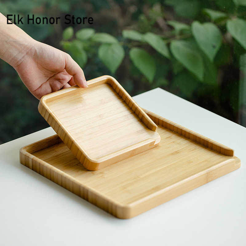 Bandeja de comida de bambú chi - Bonsai Garden For Home reseña y precio