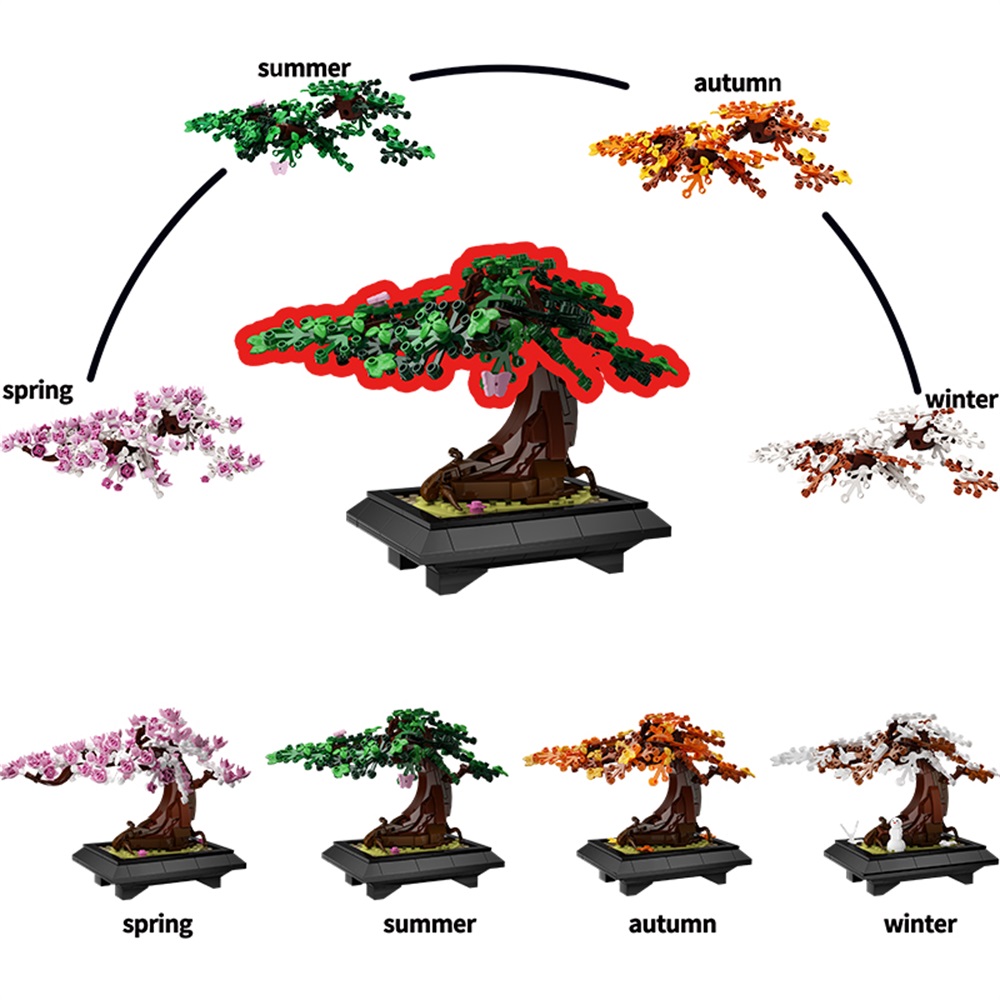 MOC-árbol de bonsái para las c - Bonsai Garden Lego reseña y precio