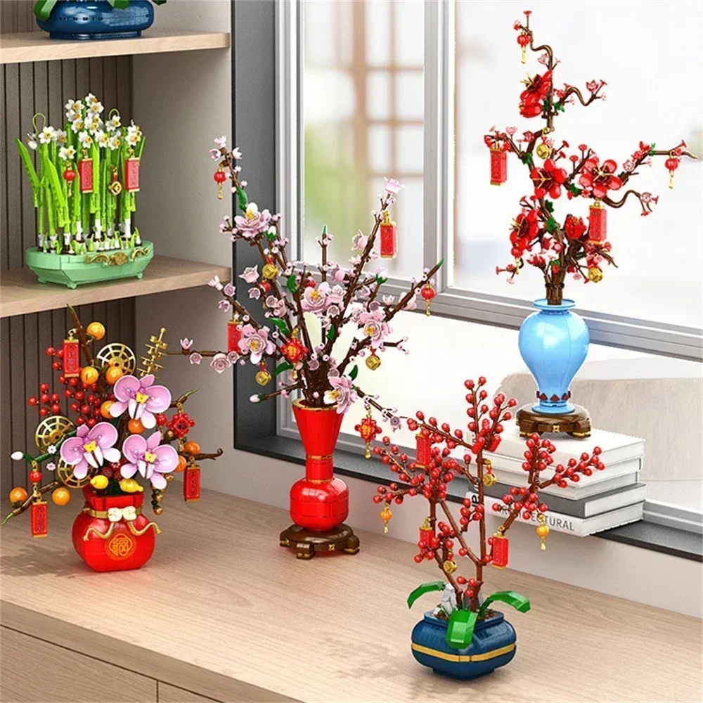 Ramo de ciudad creativo, flore - Bonsai Garden Lego reseña y precio