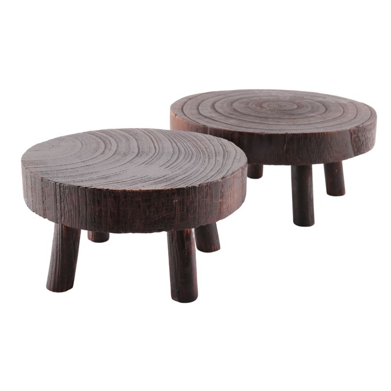 ABHU - Juego de 2 Mini Taburet - Bonsai Garden Display Stands reseña y precio