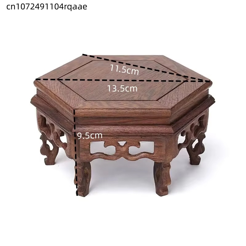 Soporte hexagonal de madera pa - Bonsai Garden Display Stands reseña y precio