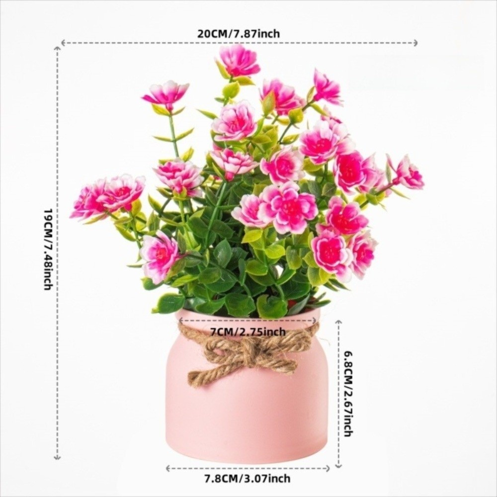 Nuevas flores falsas en maceta - Bonsai Garden For Home reseña y precio