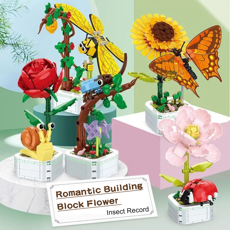 DIY Mini mariposa insecto plan - Bonsai Garden Lego reseña y precio
