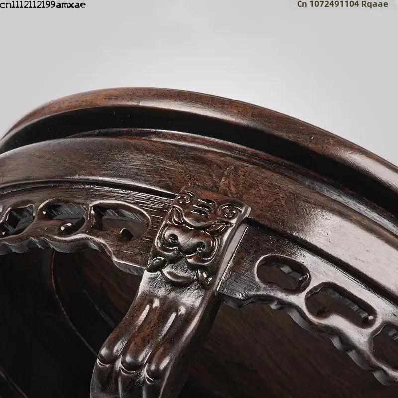 Base Redonda de Madera de Éban - Bonsai Garden Display Stands reseña y precio
