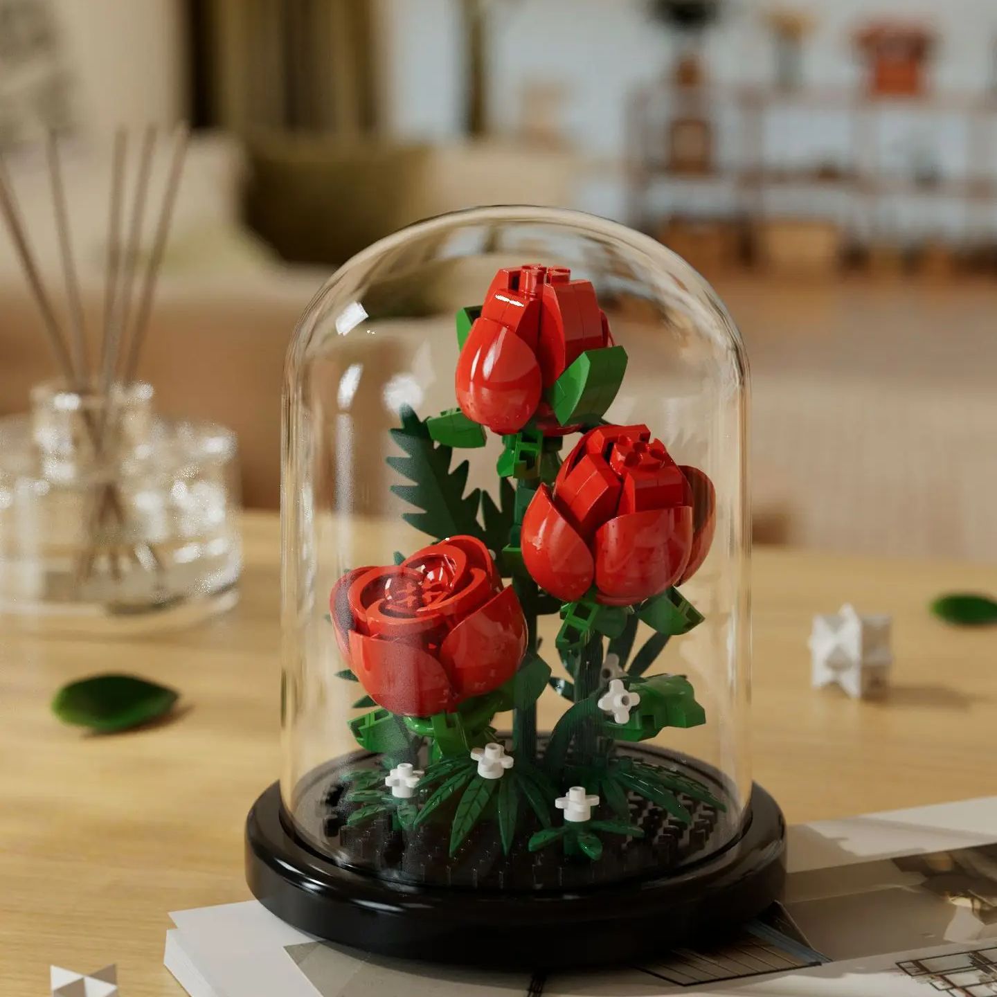 Ramo de flores, bloques de con - Bonsai Garden Lego reseña y precio